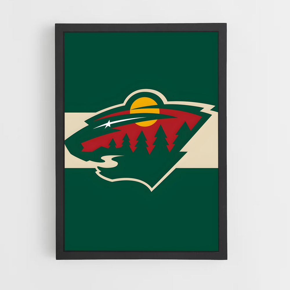 Poster Minnesota wild – affiche Hockey sur glace (vue 2)